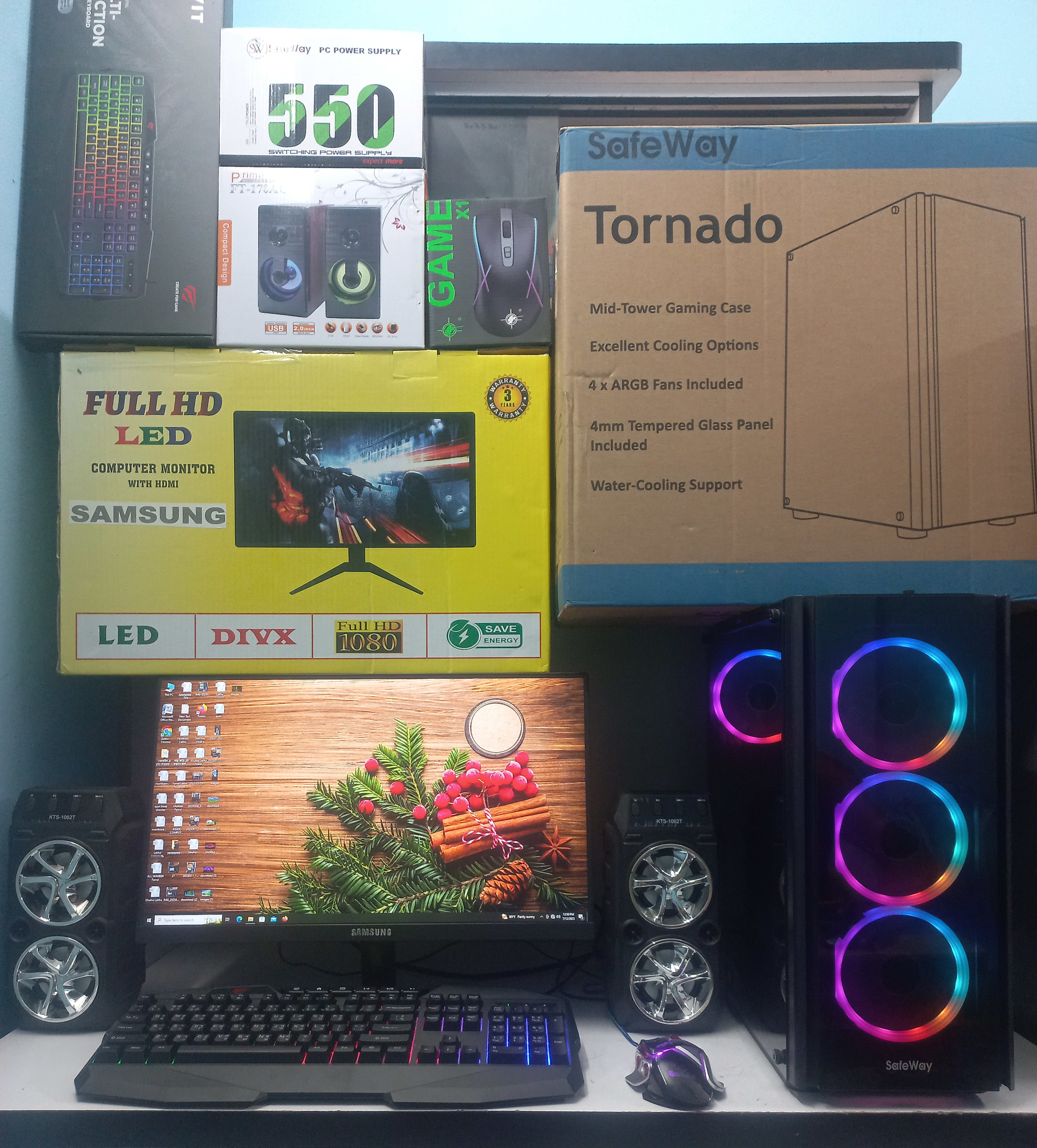 🔥 Core i7 6th Gen + 16GB RAM + 8GB Graphics Card + RGB Gaming Casing এর হেভি সুপার গেমিং কম্পিউটার