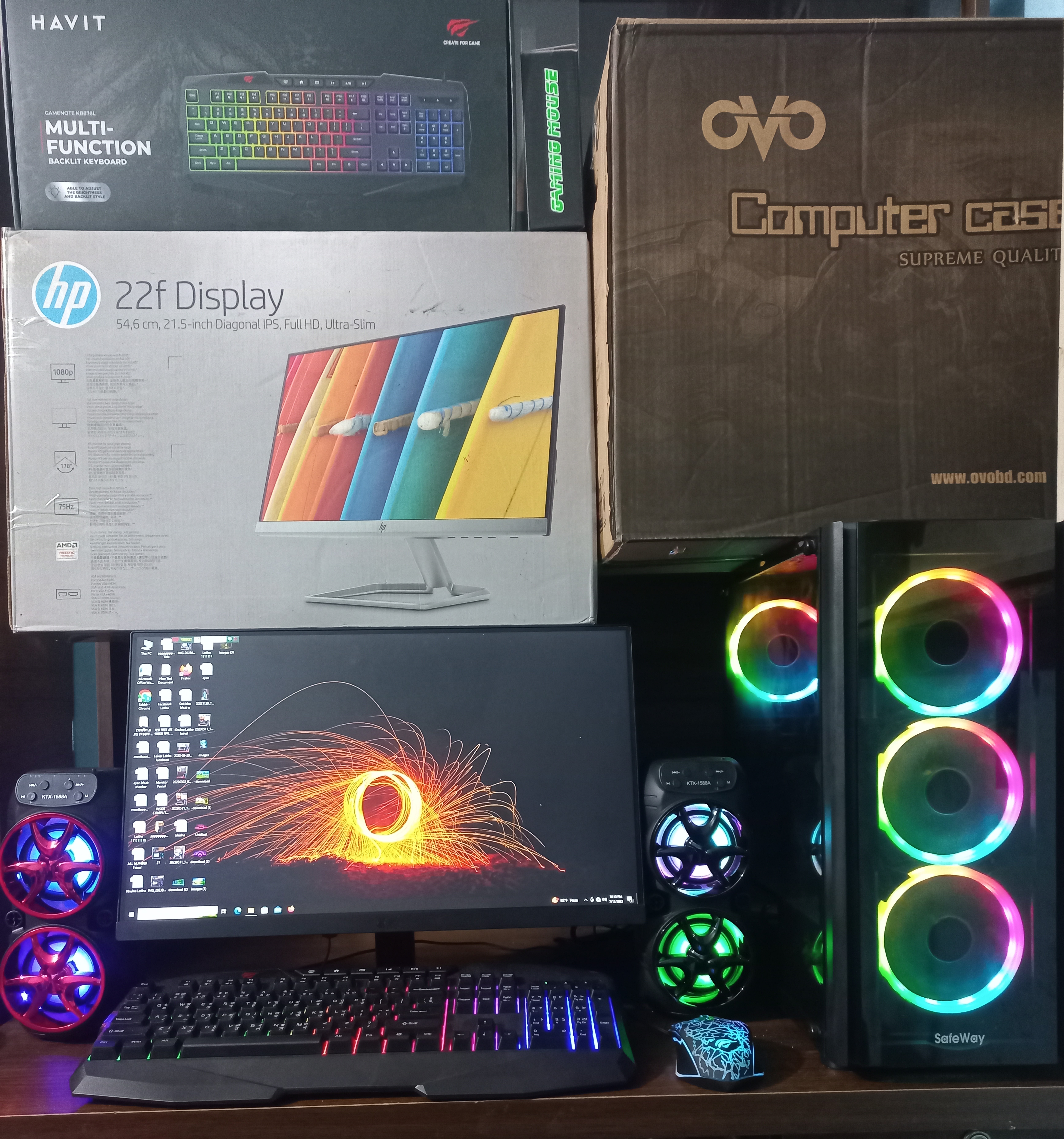 🔥 Core i7 6th Gen + 16GB RAM + 8GB Graphics Card + RGB Gaming Casing এর হেভি সুপার গেমিং কম্পিউটার
