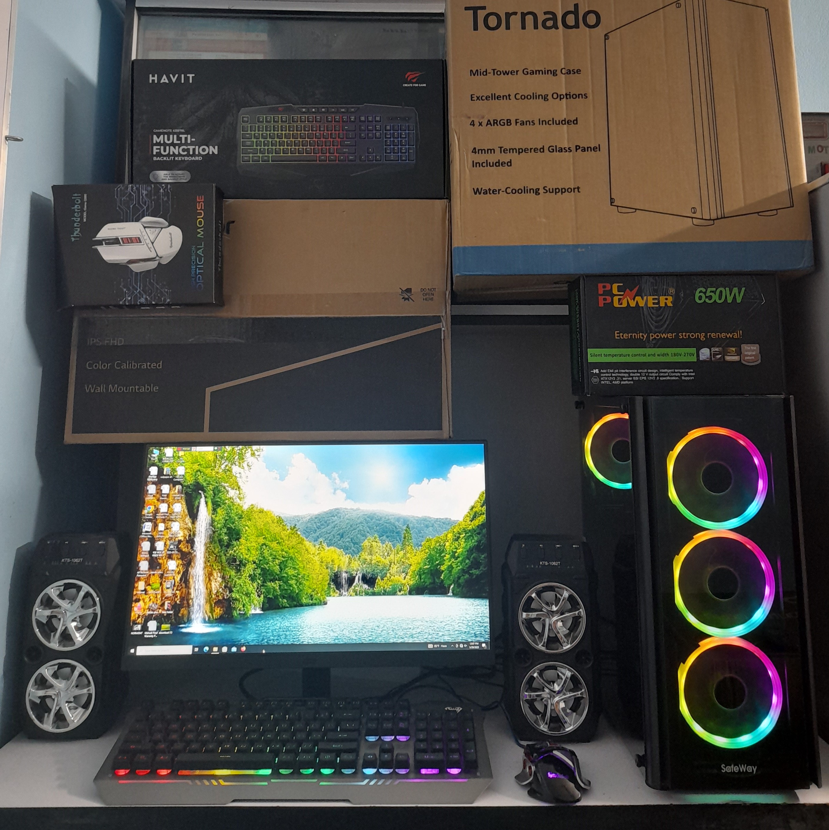 🔥 Core i7 6th Gen + 16GB RAM + 8GB Graphics Card + RGB Gaming Casing এর হেভি সুপার গেমিং কম্পিউটার