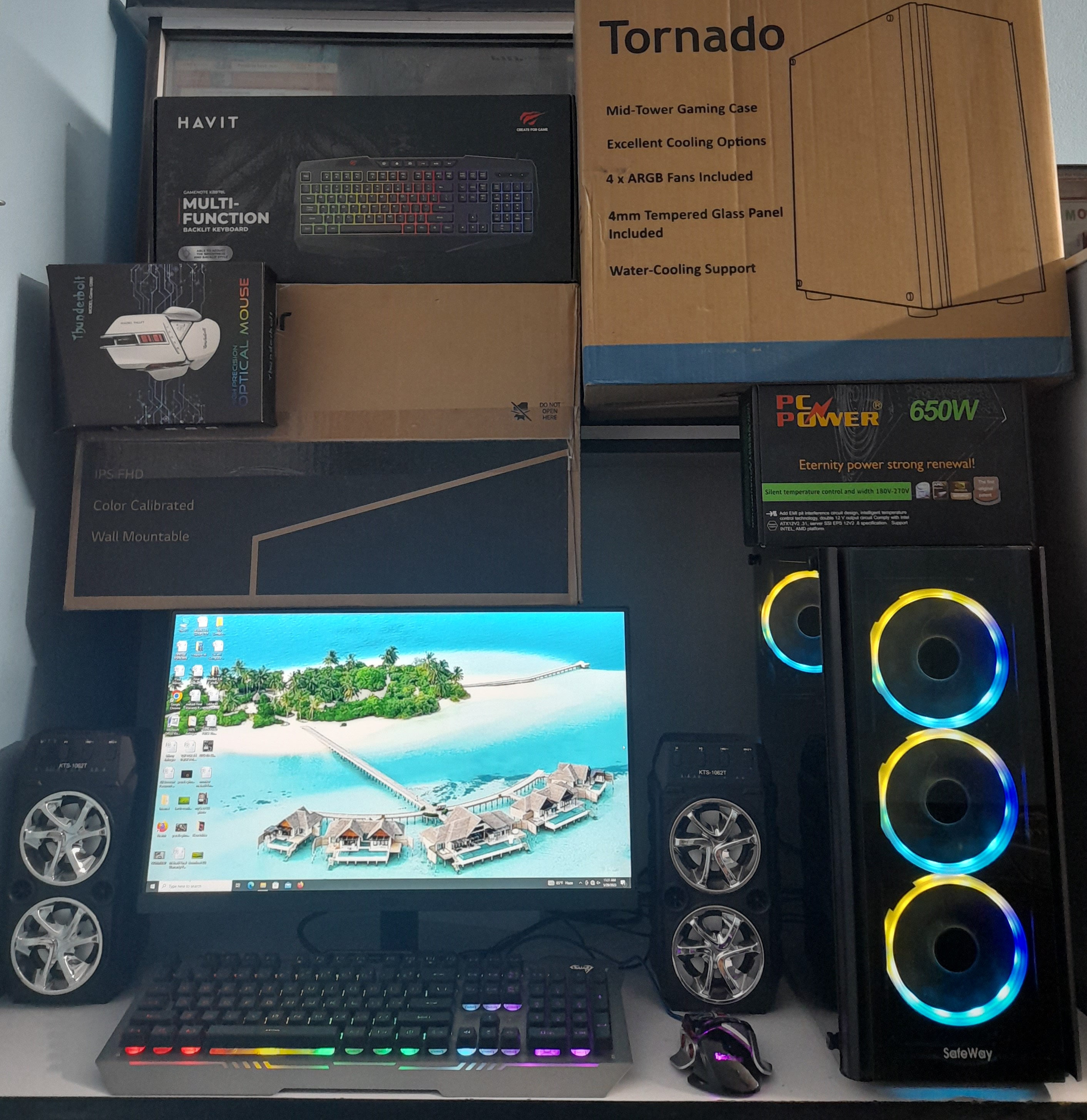 🔥 Core i7 6th Gen + 16GB RAM + 8GB Graphics Card + RGB Gaming Casing এর হেভি সুপার গেমিং কম্পিউটার
